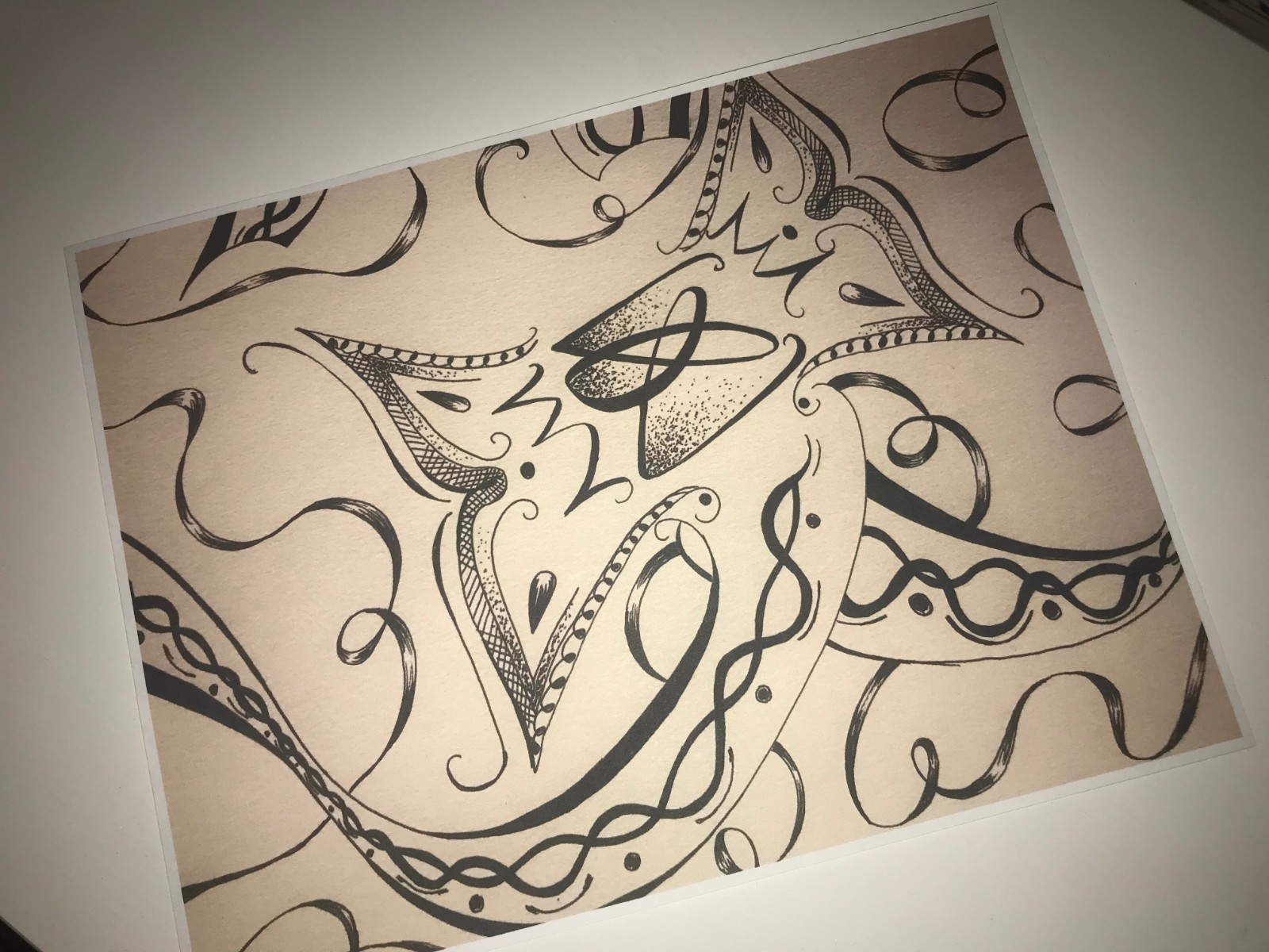 Original artwork "Ribbons" print