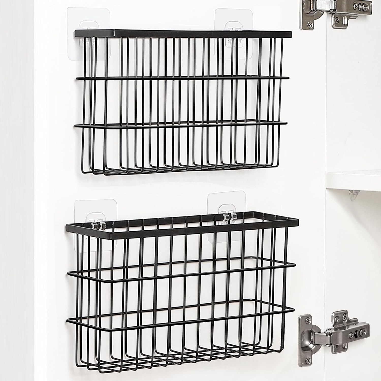 Sinnsally 2 Pack Cabinet Door Organizer Self Adhesive for Kitchen