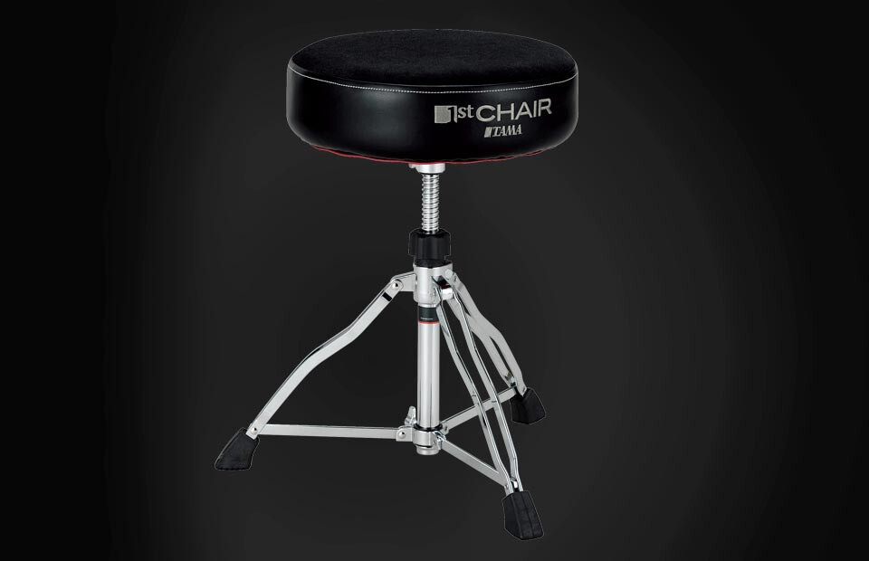 Tama HT430BC Drum Throne 1st Chair Round Rider Trio with Round Cloth Top Seat