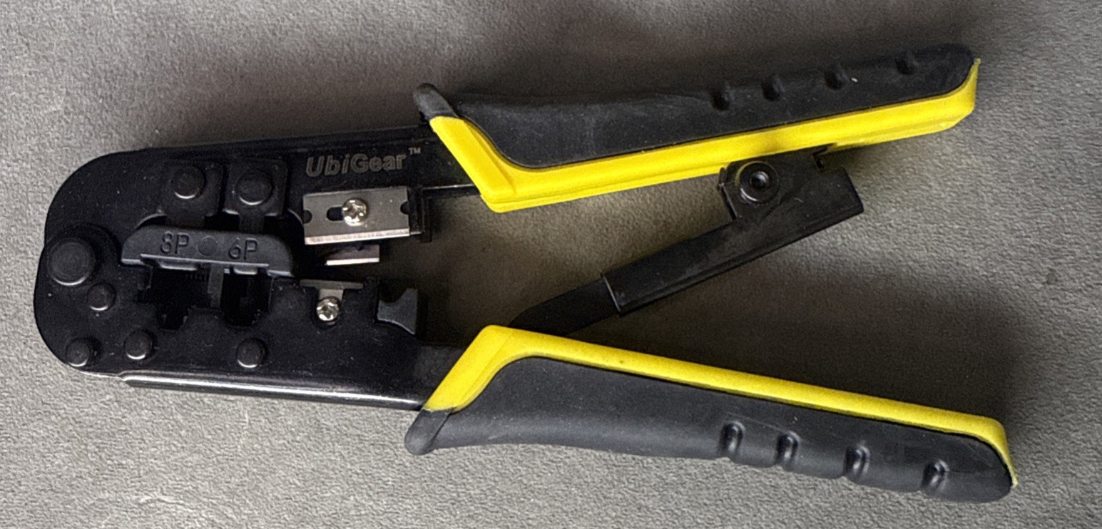 UbiGear Hand Crimper, 8 in Tool & Workshop Equipment, Black & Yellow Handle