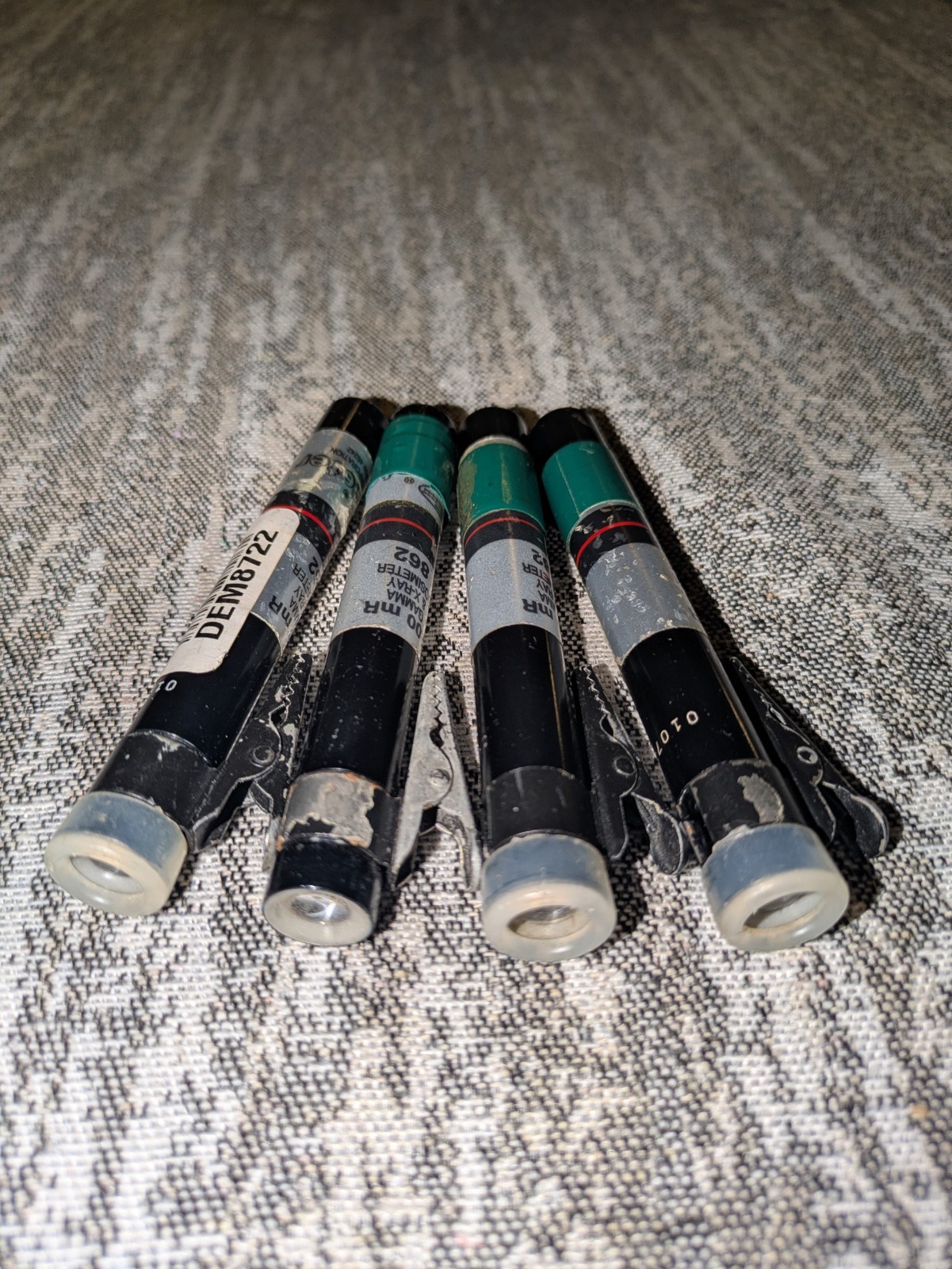 Dosimeter Corp Model 862 0-200mR X-ray & Gamma pocket dosimeter-Lot of 4