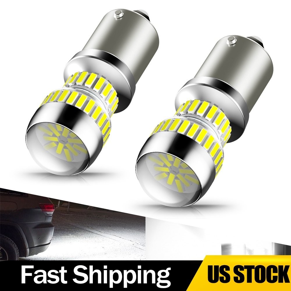 2/4X AUXITO 1156 LED Backup Reverse Lights Bulbs White 4014 SMD High Power