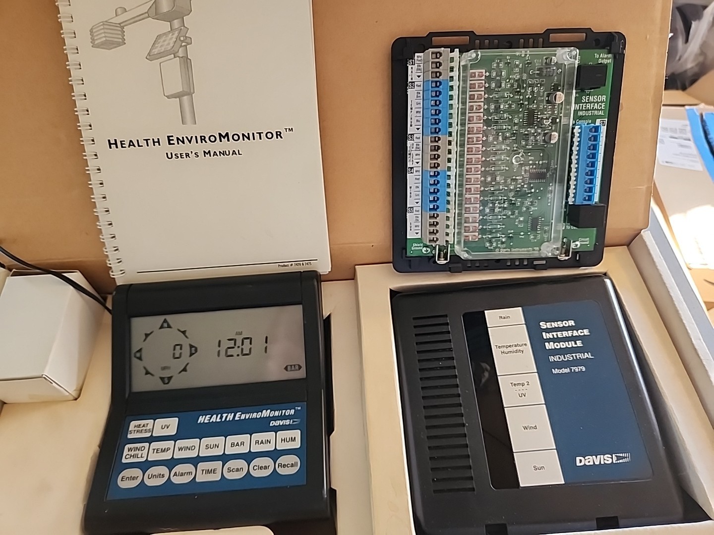 Davis Weather Station Health EnviroMonitor Weather Monitor Console ONLY