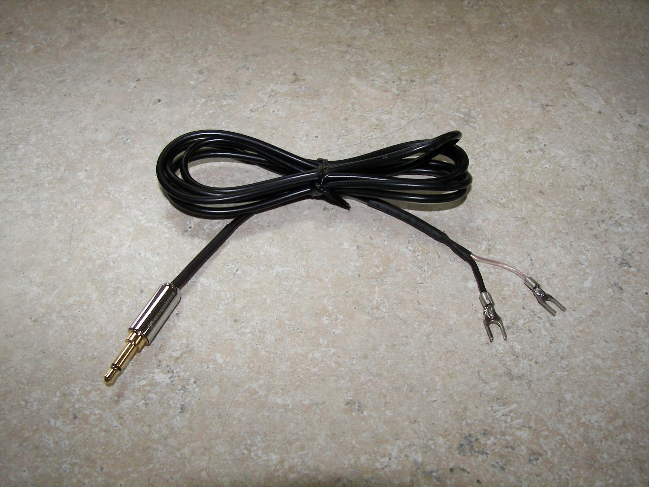 Kenwood SP-23 RG-174 SPEAKER CABLE 3.5 MM TO SPADE FREE SHIP*