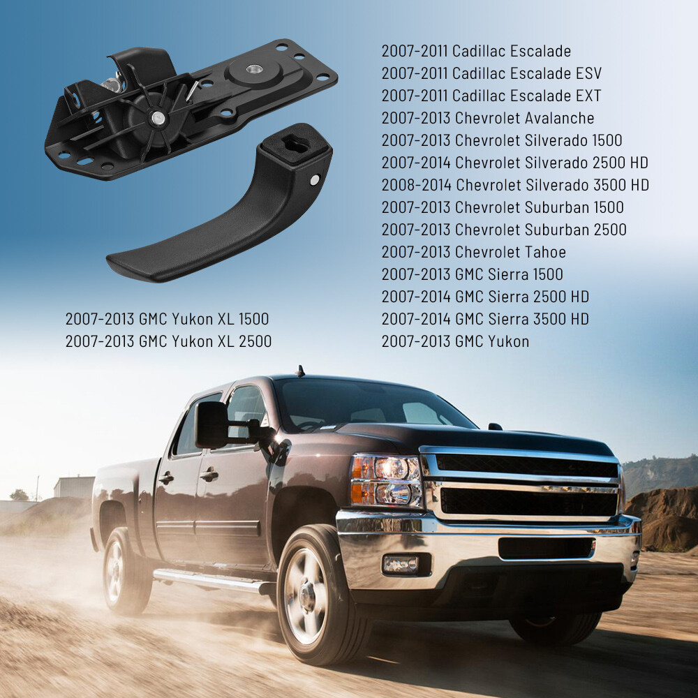 Pair Left Right Inside Door Handle For 07-13 Chevy Silverado GMC Sierra 1500