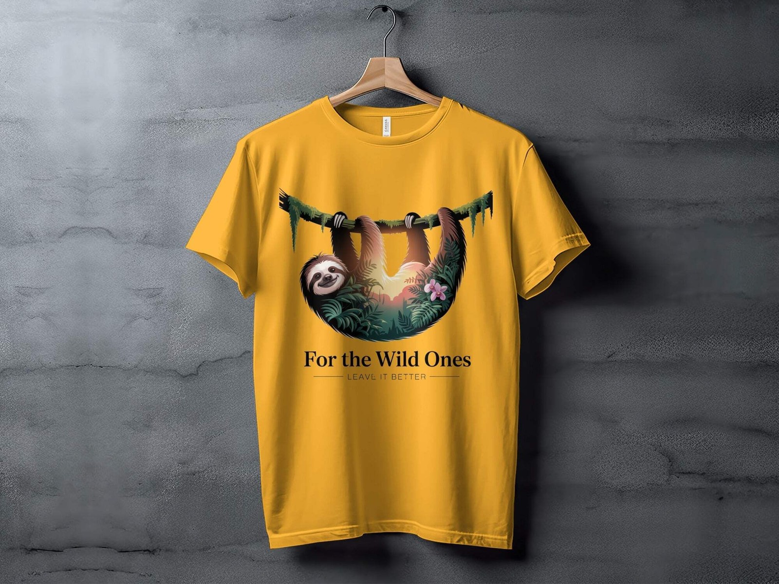 "For The Wild Ones" Sloth T-Shirt,