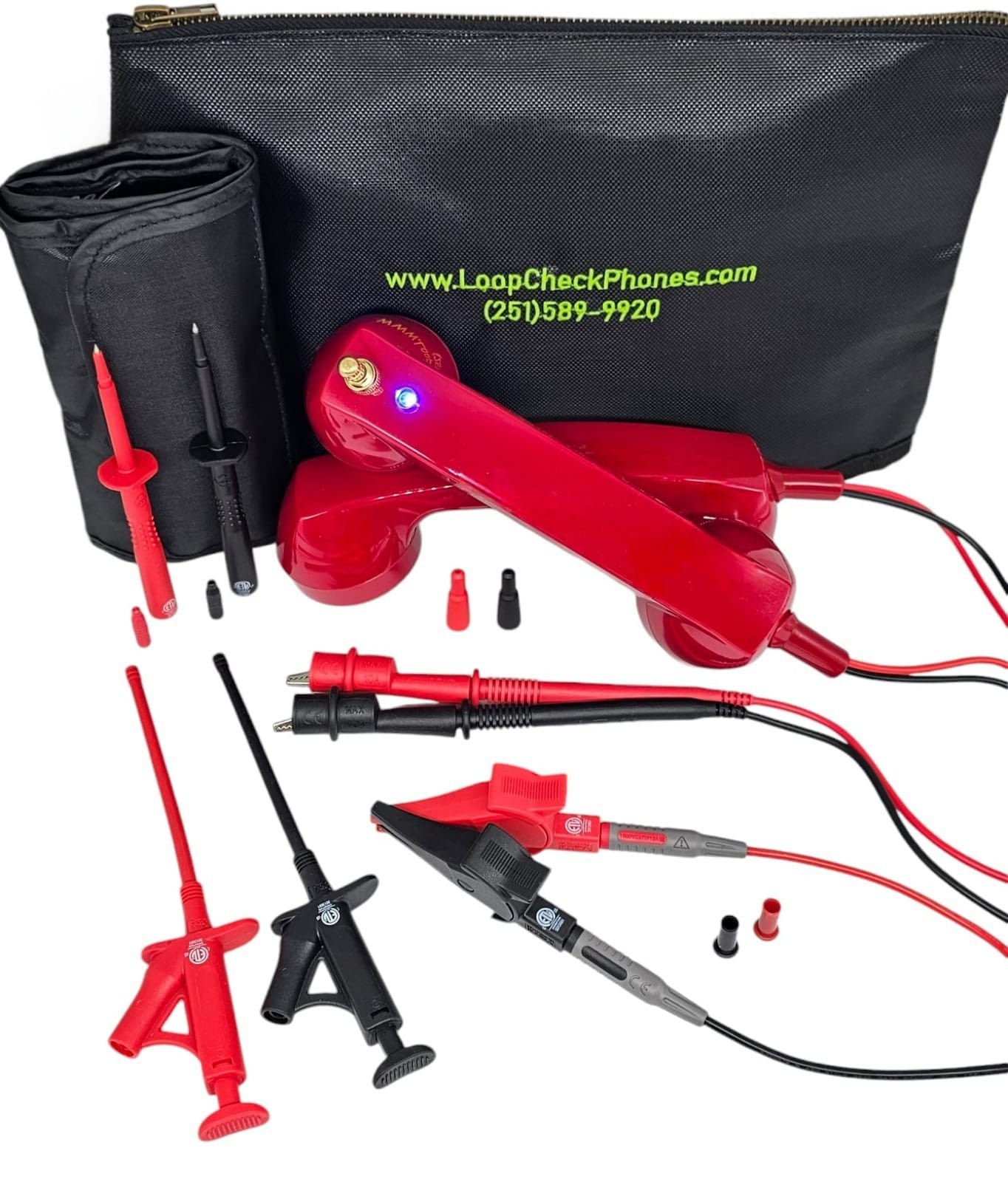 Loop Check® Phones Electrician Continuity Test Phone Set ME001 optional MAGNETS