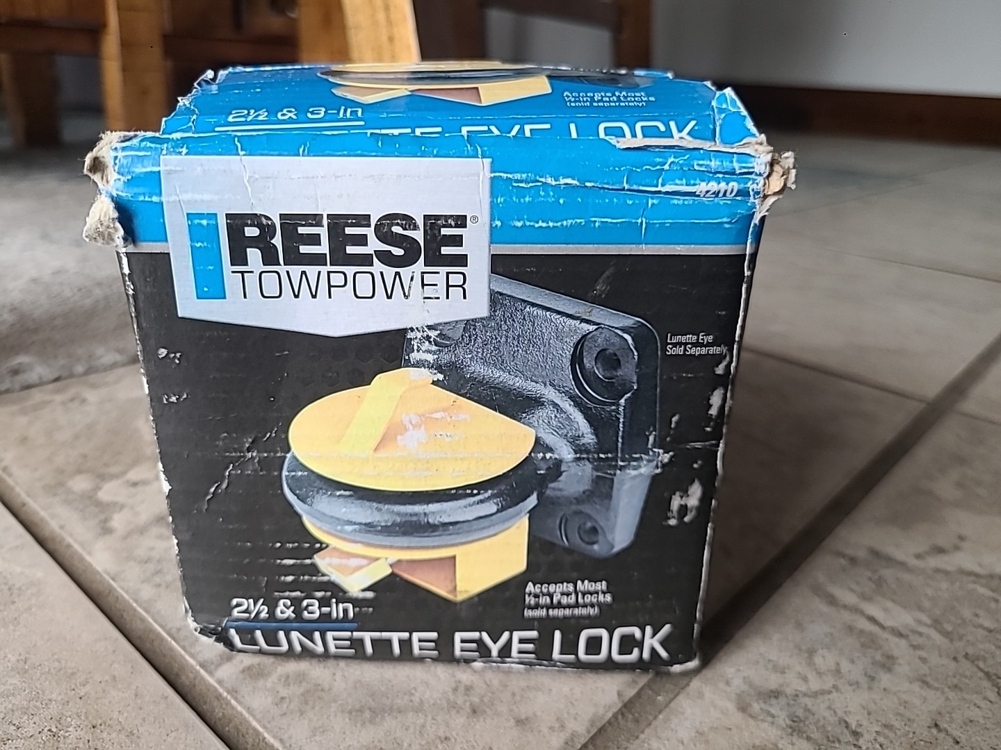 New In Box Reese Towpower 4210 Lunette Eye Lock 2.5” and 3” FREE SHIPPING