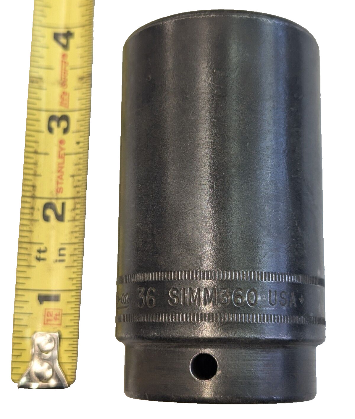 Snap-on SIMM360 36mm  1/2" Drive Impact Socket 6 Point Flank Drive Deep Metric