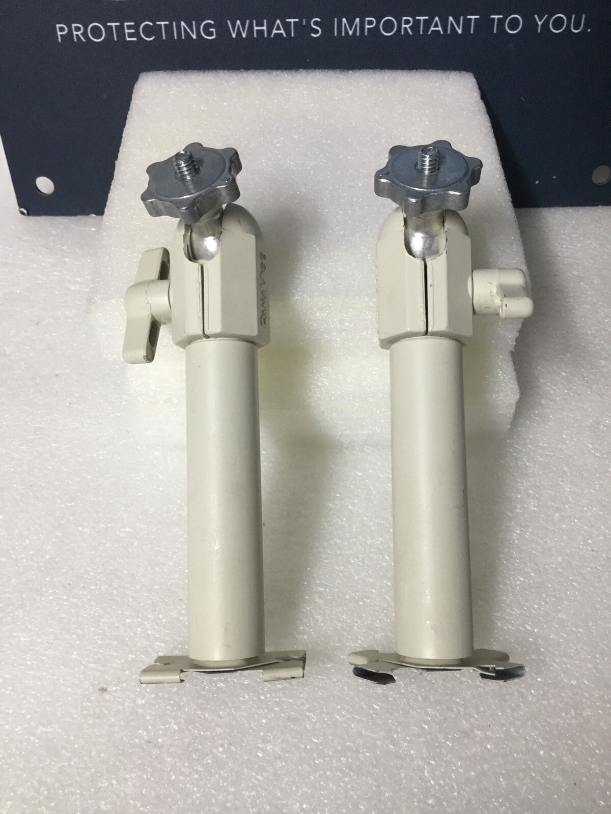 Lot of 2 PanaVise Aluminum 6” CCTV T-Rail Mount Brackets For Security Camera