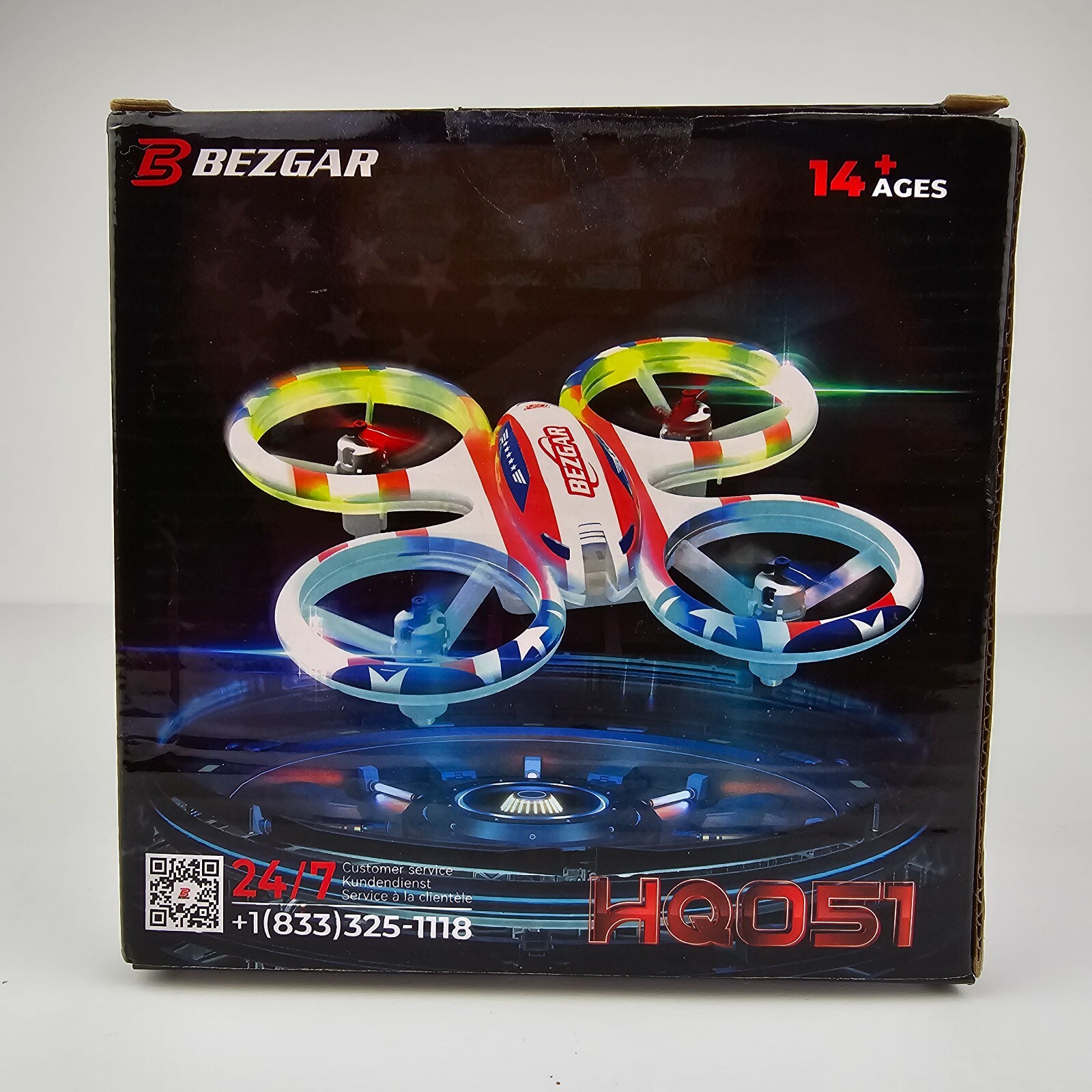 BEZGAR HQ051 Drones for Kids - RC Drone Indoor, LED Remote Control Mini Drone