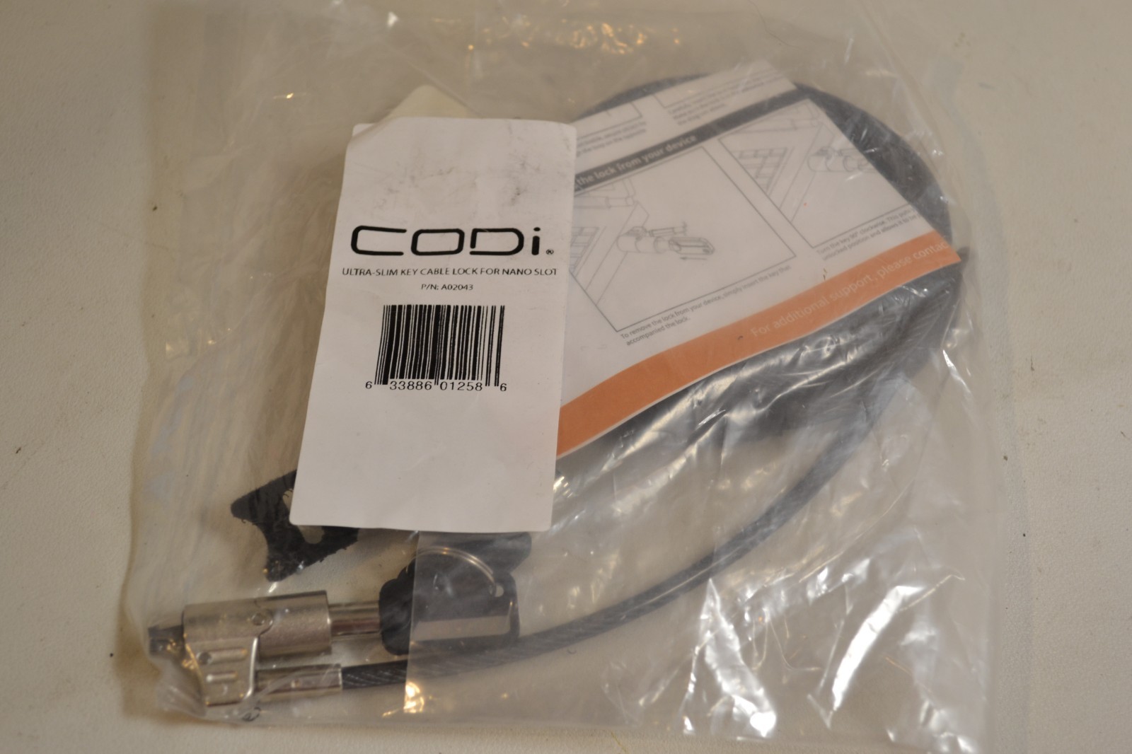 CODi Ultraslim Cable Lock (a02043)