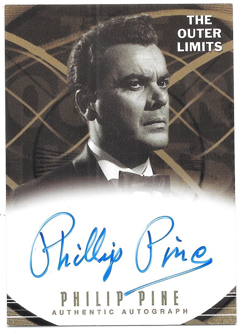 The Outer Limits Autographed Trading Card A13 Philip Pine 2002 Rittenhouse