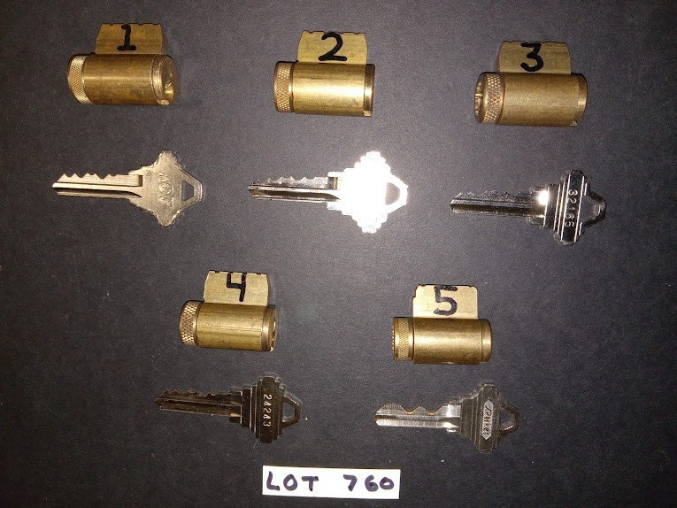 LOT #760...5 PCS SCHLAGE, PROGRESSIVE LOCK SET...PICKERS, STUDENTS , #LOCKSPORT