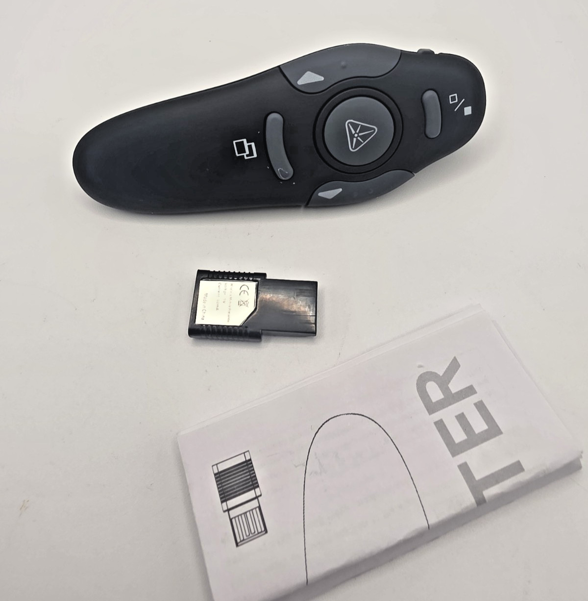 Wireless Presenter w/ Laser For Powerpoint On Mac Or Windows Plug & Play USB NEW