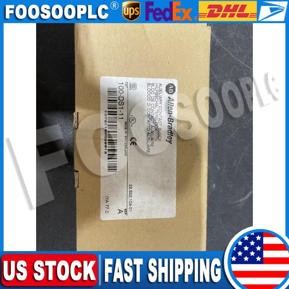 AB 100-DS1-11 Contactor Auxiliary Contact New 100DS111