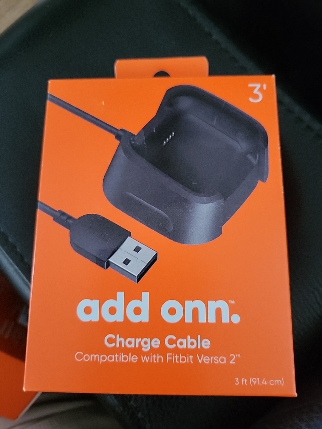 Onn Fitbit Versa 2 Charge Cable  (Black) BRAND NEW UNOPENED