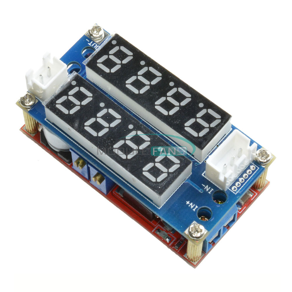 5A CV/CC Display Step Down Adjustable Charge Module LED Panel Voltmeter Ammeter