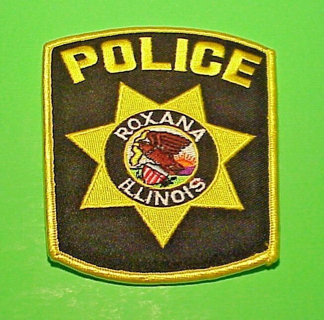 ROXANA  ILLINOIS  IL  4 1/2"  POLICE PATCH  FREE SHIPPING!!!