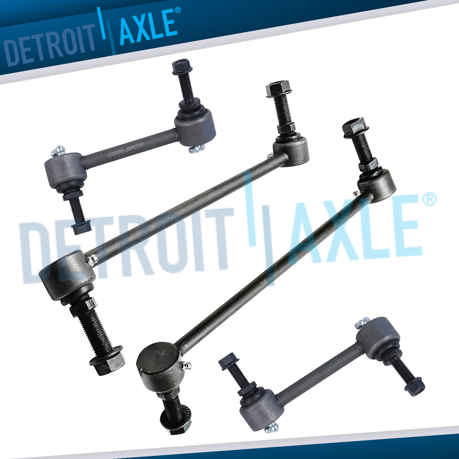 Front & Rear Sway Bar End Link for 2010 2011 2012 2013-2018 Ford Taurus Flex MKT
