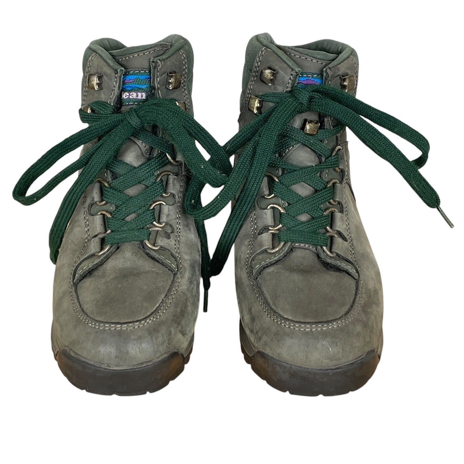 LL Bean Leather Gore-Tex Hiking Boots Womens 5 Vibram Rugged Waterproof Outdoor