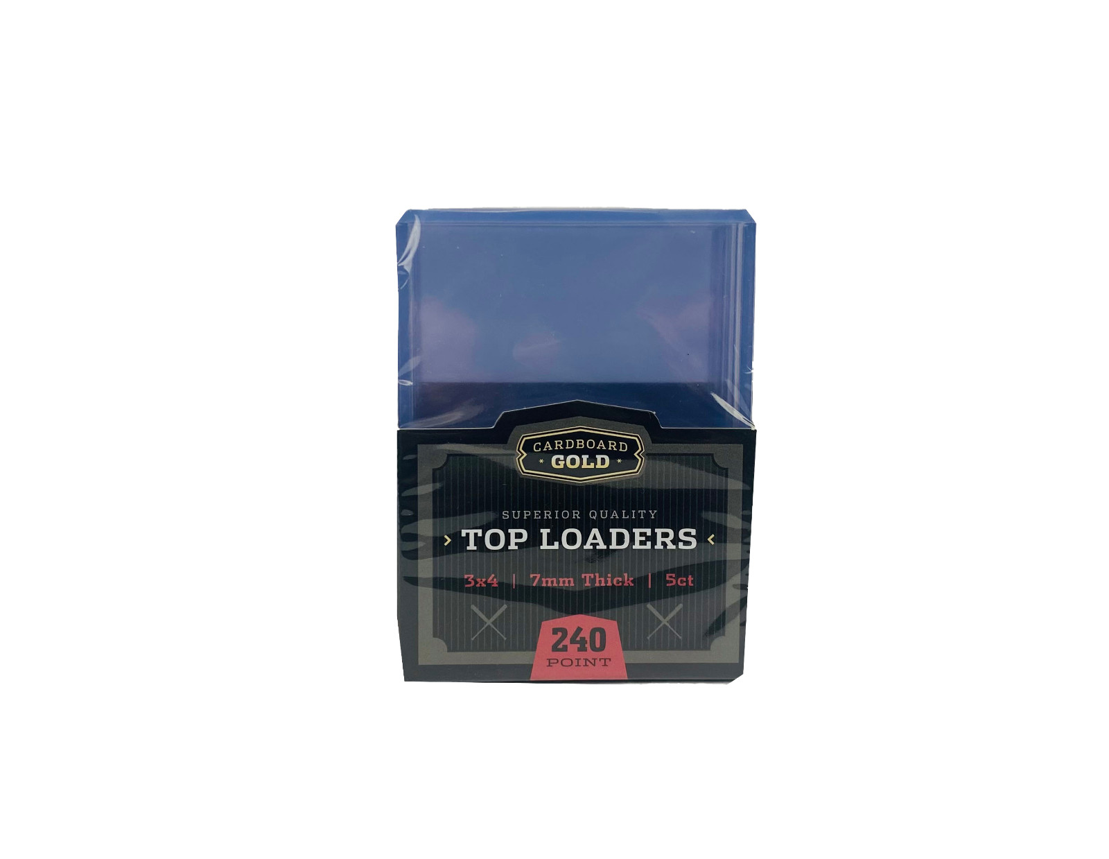 (500) CBG 7MM SUPER THICK BASEBALL TRADING CARD TOPLOADERS 240PT.