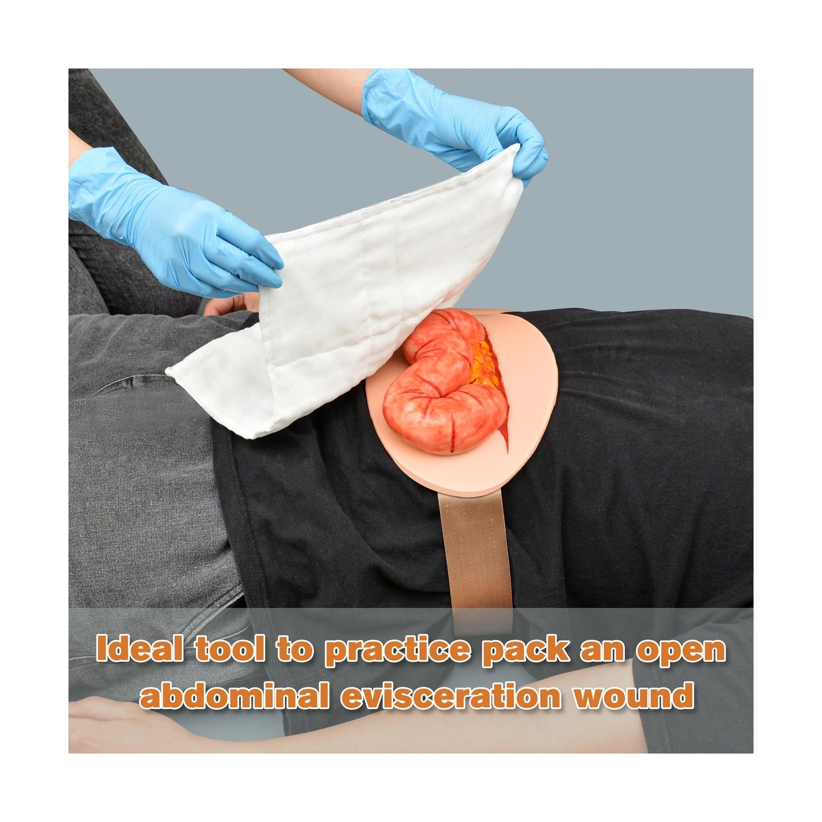 Eviscerated Intestine Simulator, Open Abdominal Wound Packing Trainer, Large ...
