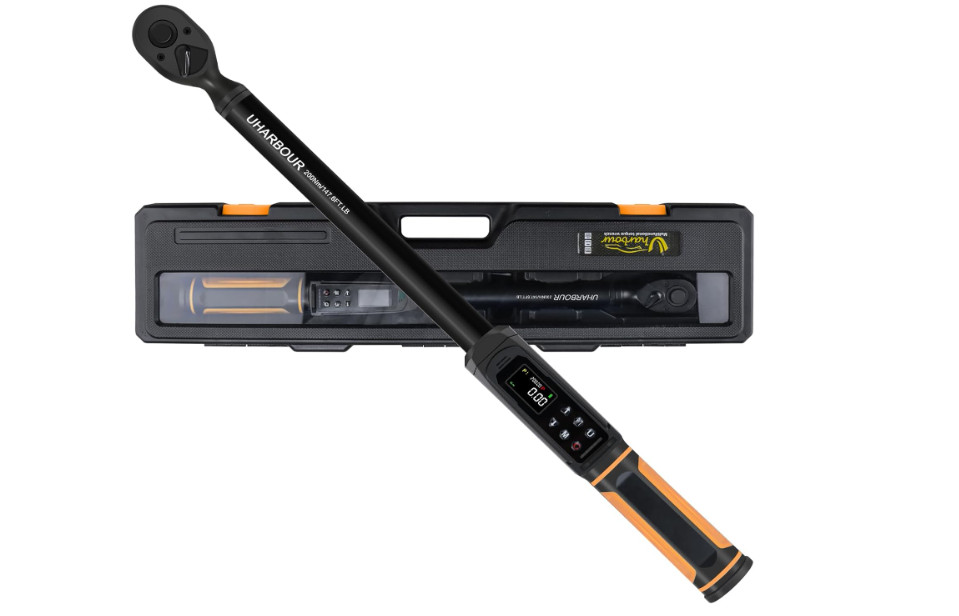 Torquímetro digital 1/2", 2.2-147.5 ft-lb, vibración y buzzer para ajuste precis