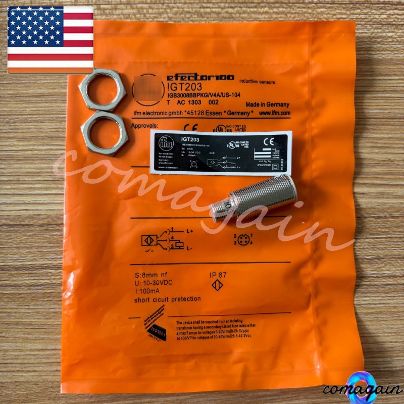 IGT203 NEW INDUCTIVE SENSOR PROXIMITY SWITCH For IFM IGT203