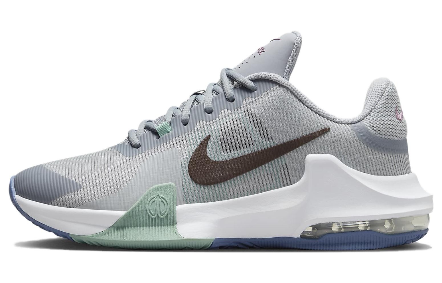Nike Air Max Impact 4 Low Wolf Grey Burgundy Crush - DM1124-007