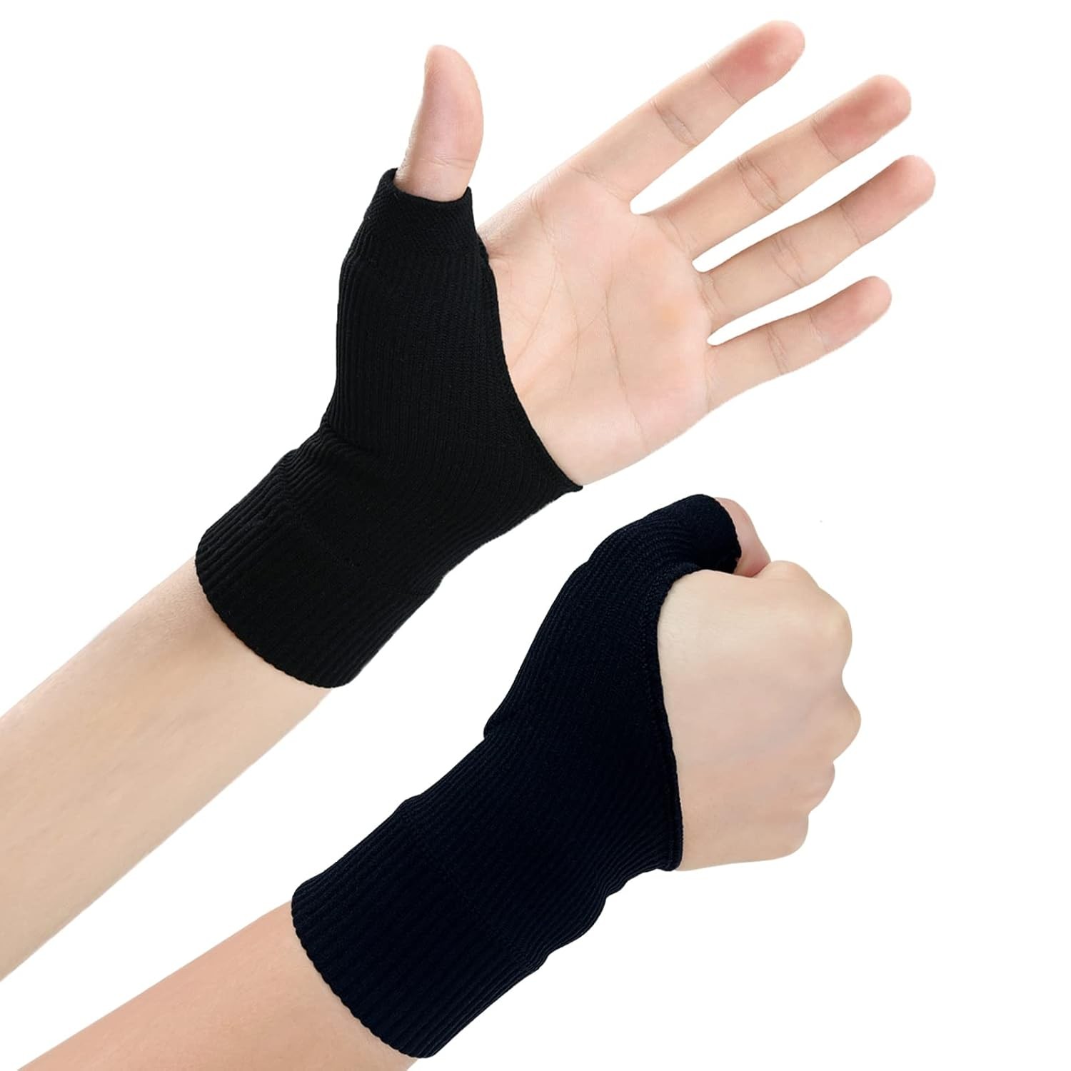 Wrist Thumb Support Compression Gloves (1 Pair), Breathable One Size