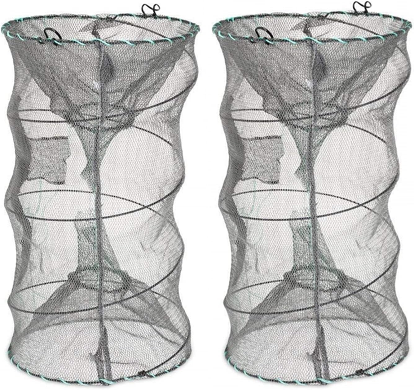 Fishing Bait Trap,2 Packs Crab Trap Minnow Trap Crawfish Trap Lobster Shrimp Col
