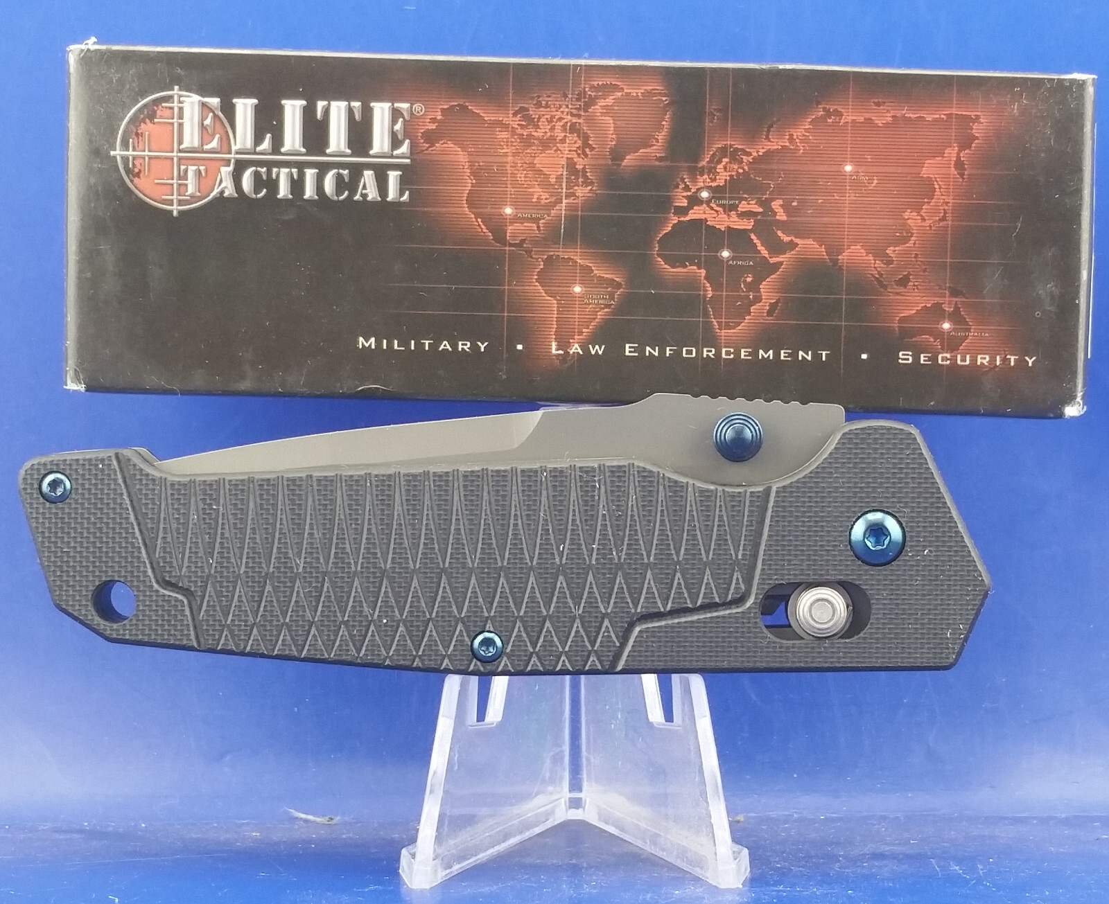 ELITE TACTICAL MANUAL FOLDING KNIFE ET-1016DB-SO