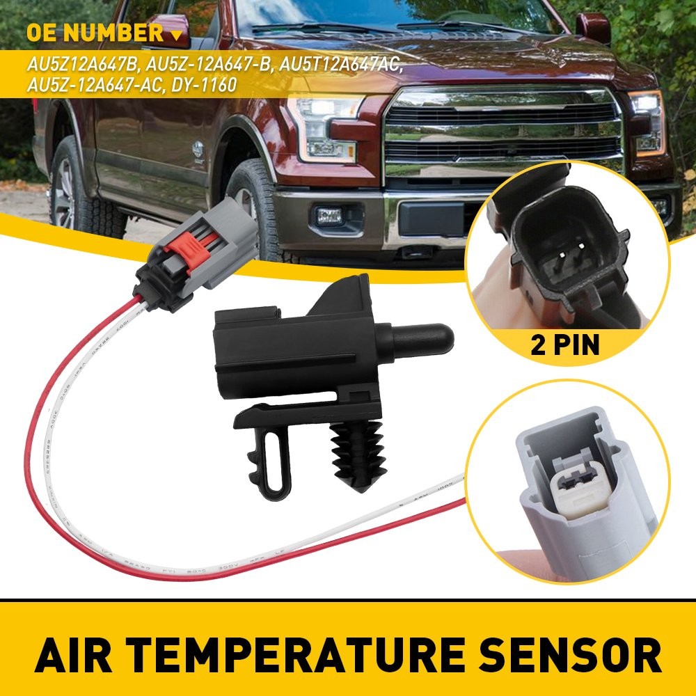 Ambient Air Temperature Sensor&Pigtail Connector Wiring Plug For Ford Lincoln