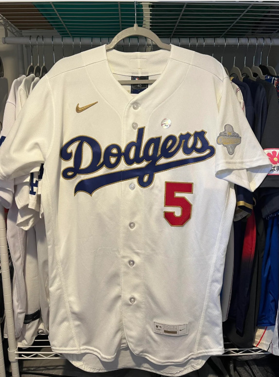 Nike Dodgers Freddie Freeman 2026 Gold Collection WS Champions Jersey Youth