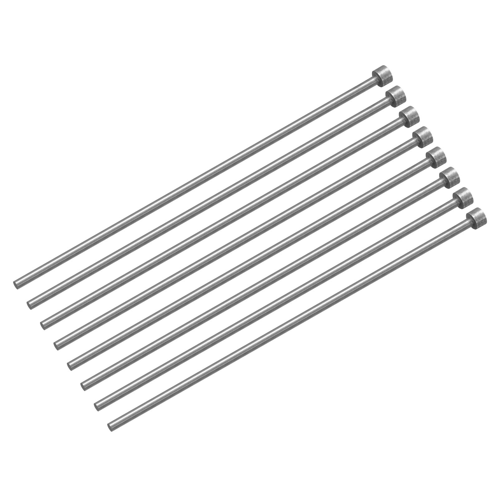 Straight Ejector Pins, 3mm Dia 65Mn Steel Round Tip Punch 150 Long 8Pcs