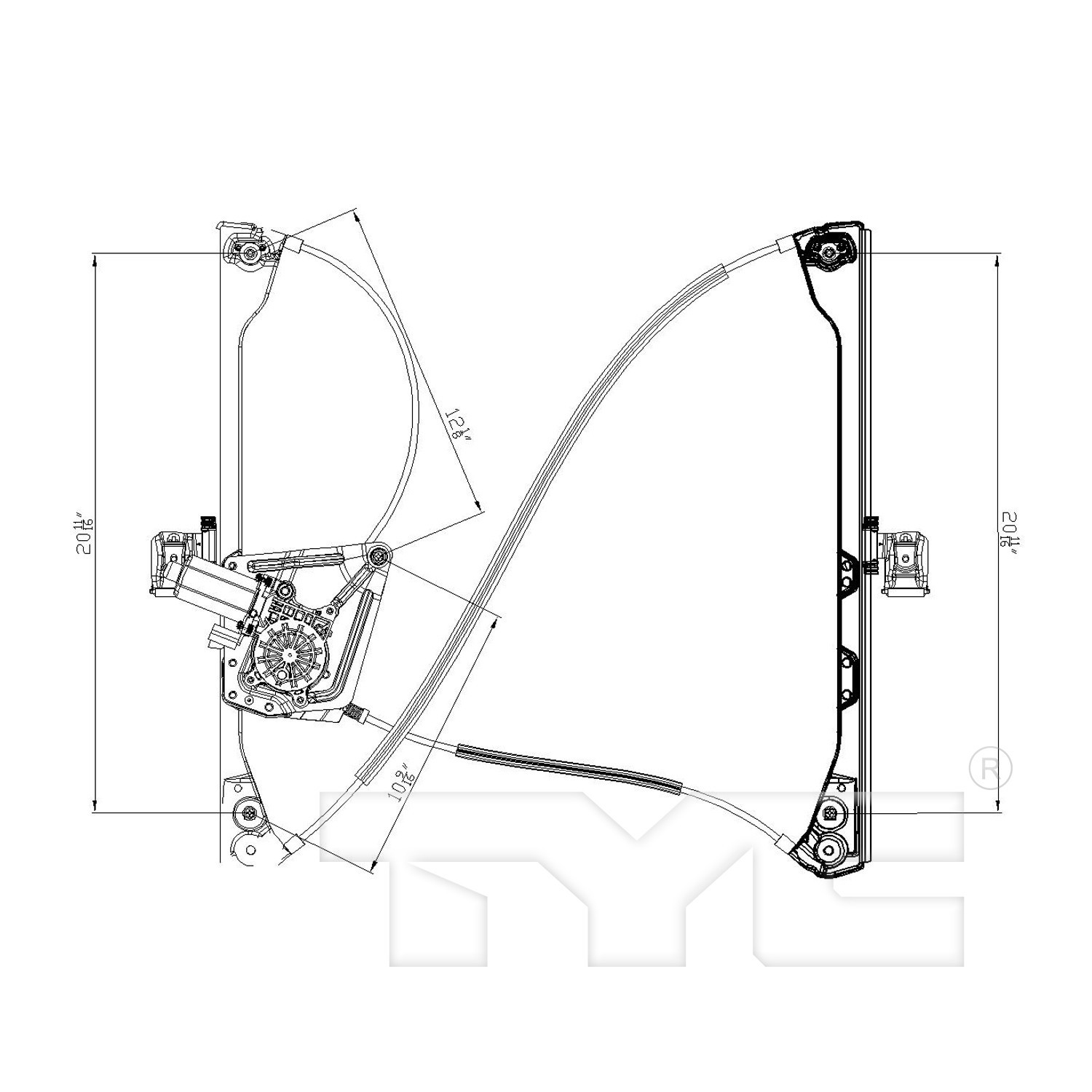 TYC Window Motor and Regulator Assembly for Rendezvous, Aztek 660264