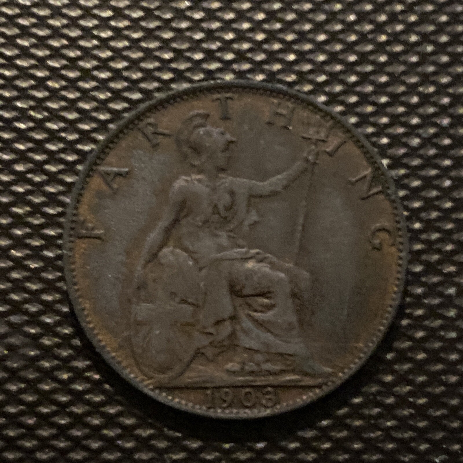England- 1903 Farthing- Antique-