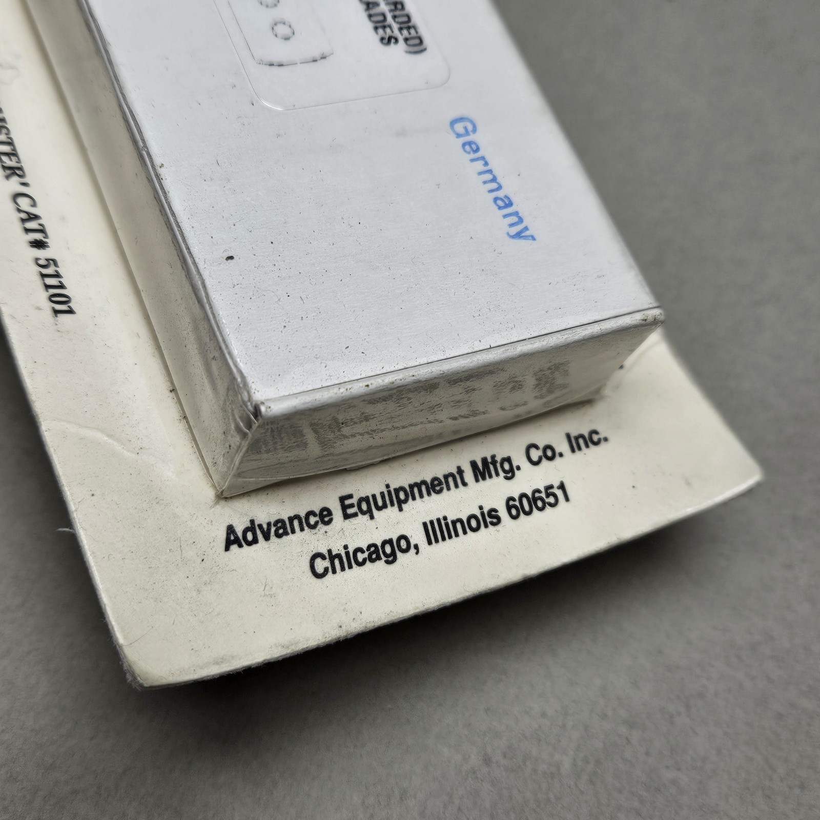 Advance Double Edge Razor Blades 51102 Super Sharp Long Lasting Germany 100 Each