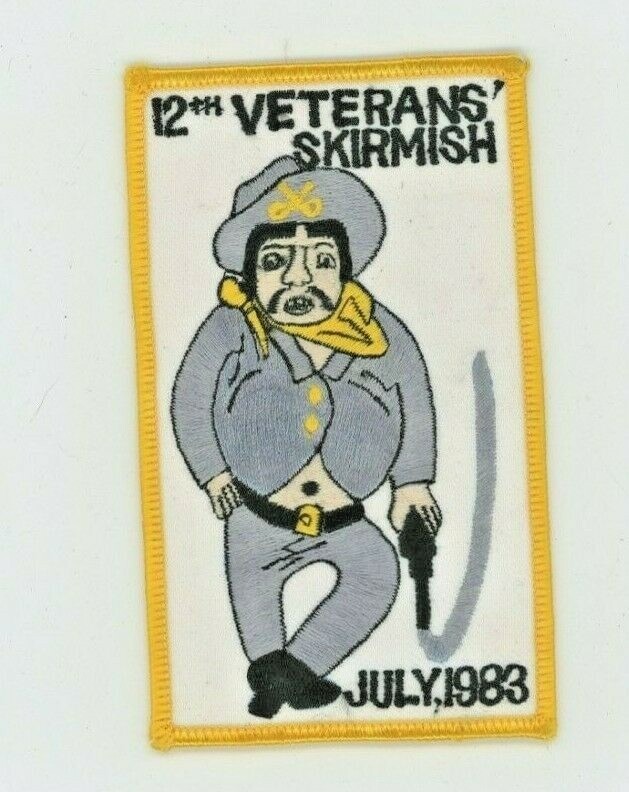 Vintage NSSA North South Skirmish Patch   12TH VETERANS' SKIRMISH    JULY 1983