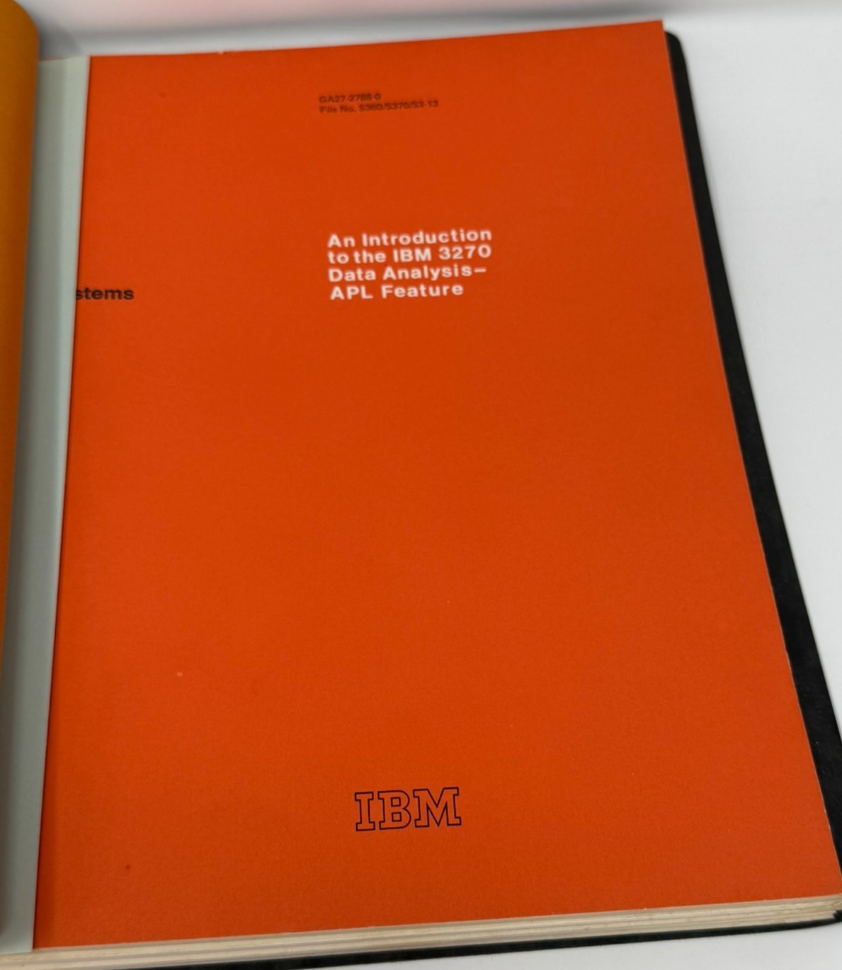 IBM 3270 Display Design Guide System Manuals APL Text Data Analysis X.25