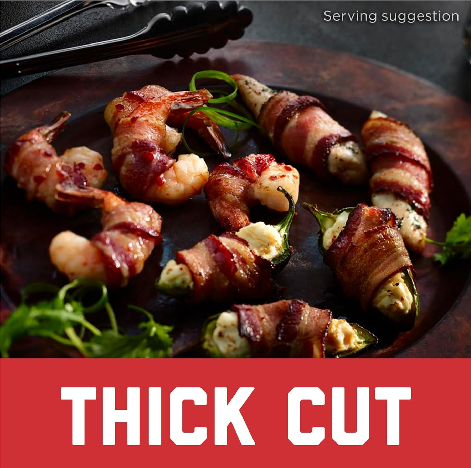 HORMEL BLACK LABEL Fully Cooked Bacon - Thick Bacon Snacks for Breakfast, 10.5 O