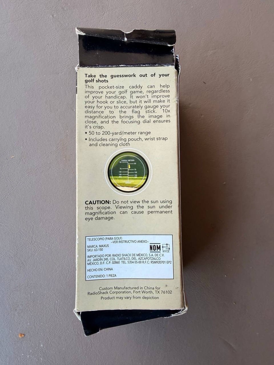 Maxus Golf Scope – 10× Magnification (Complete in Box)