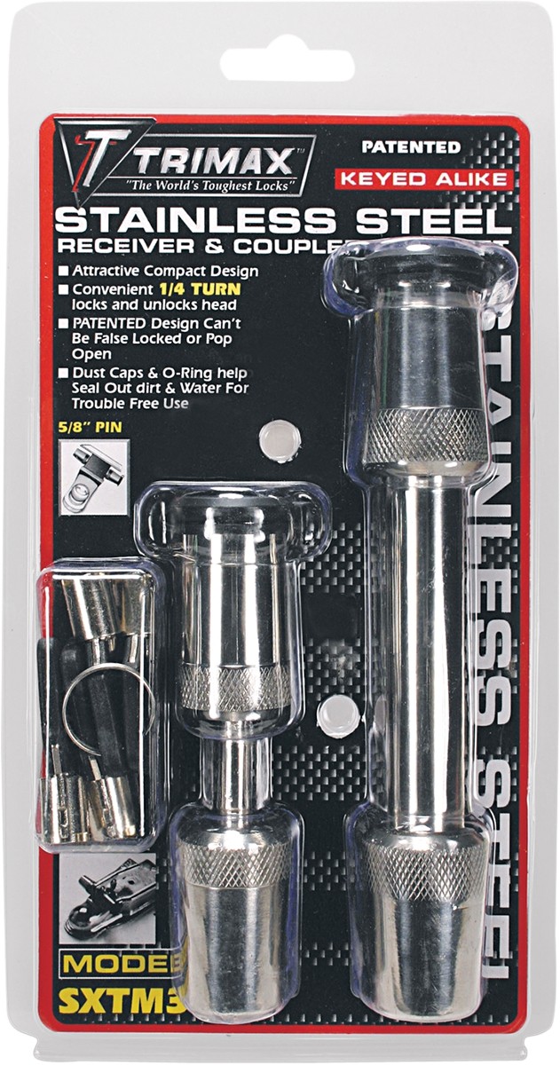 Trimax Premium Coupler Lock Keyed-Alike Stainless Steel Lock Set #SXTM31