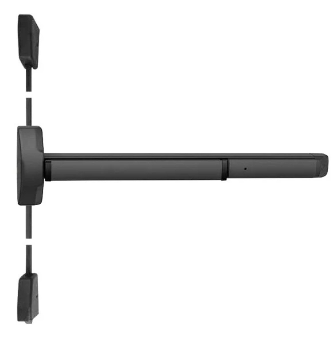 Accentra 6170FED Fire Rated Surface Vertical Rod Exit Device 36"x84" Satin Black