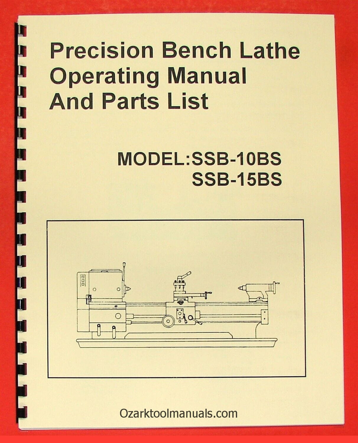 Shun Shin SSB-10BS SSB-15BS Metal Lathe Owner Instruction Parts Manual 0949