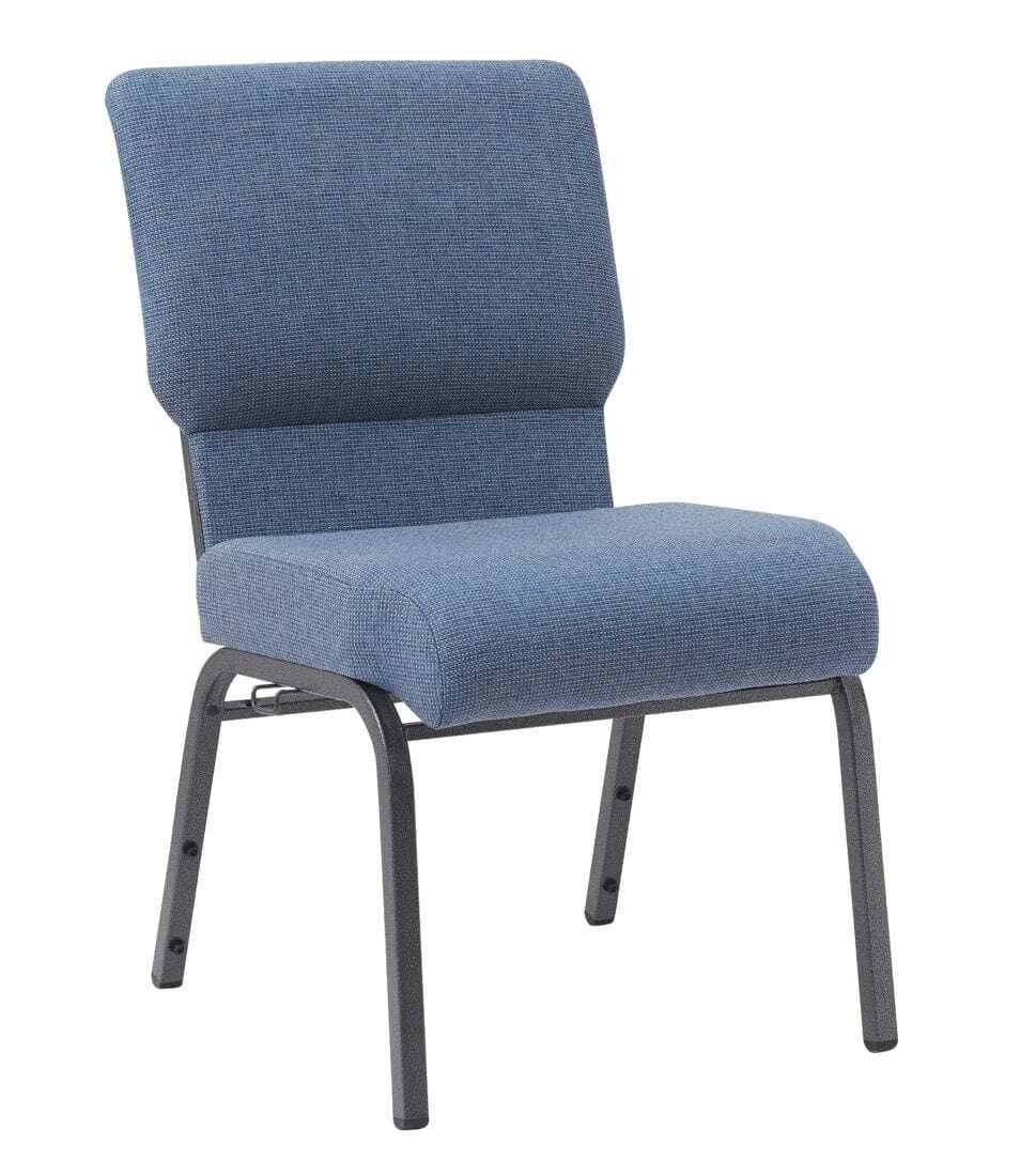 Church Chair Cut Away Back 20.5" on Steel Frame by Chivari