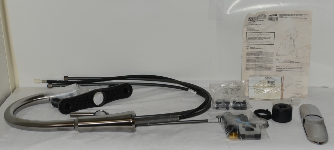 Delta 9179ARDST Coranto Collection Single Handle Arctic Stainless Kitchen Faucet