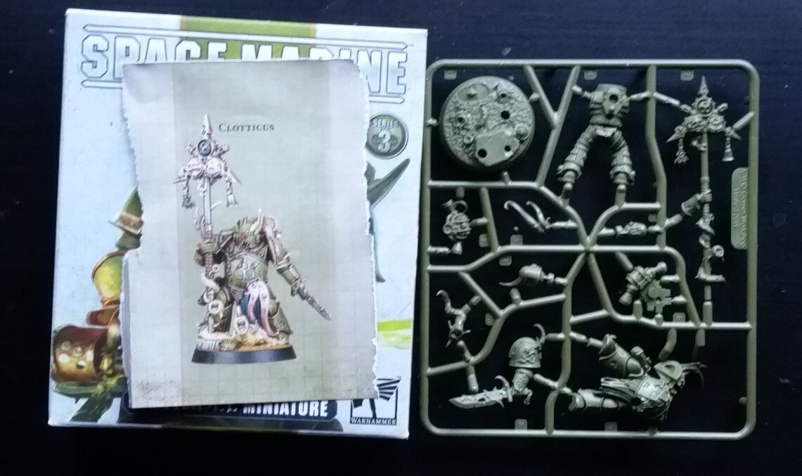 Plague Marine Clotticus Icon Bearer Space Heroes 3 Death Warhammer 40K Chaos