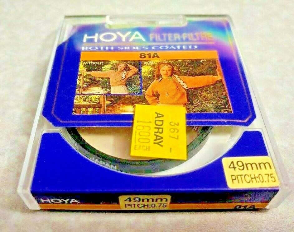 49mm Hoya 81A Warm Glass Lens filter 81 A Japan Coated 49 mm Camera 81 A